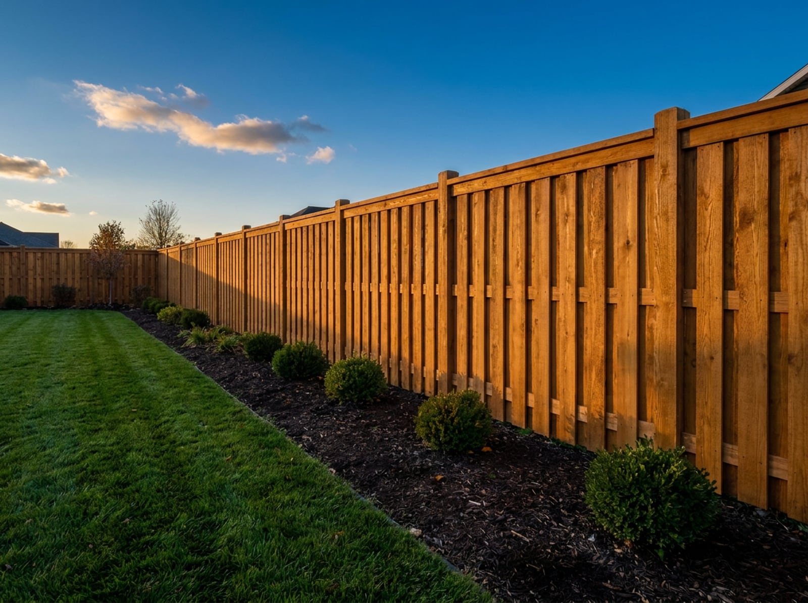 Wood Privacy Fencing by Precision Fence Co. central Iowa